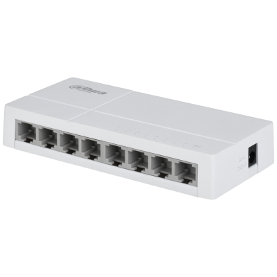 PoE DH-SF1008L switch No administrado Fast Ethernet (10/100) Energía sobre Ethernet (PoE) Escritorio Gris claro