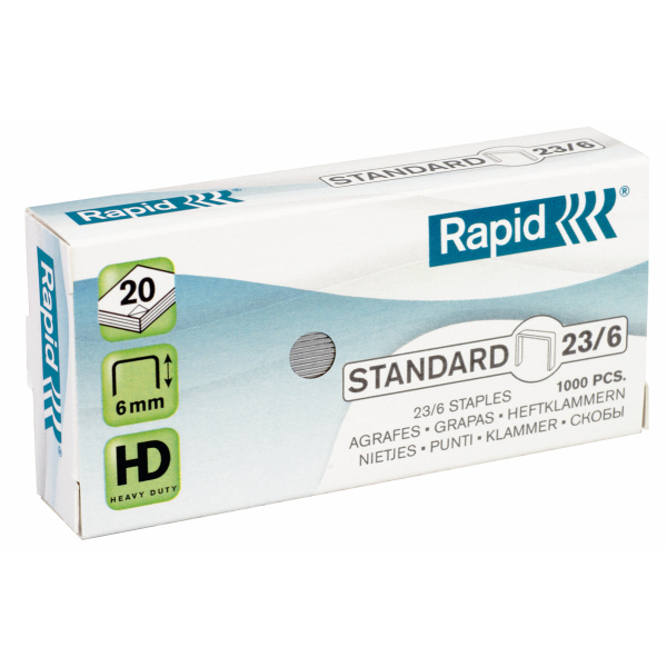 23/6 Paquete de grapas 1000 grapas 24869100 - 1 unidad