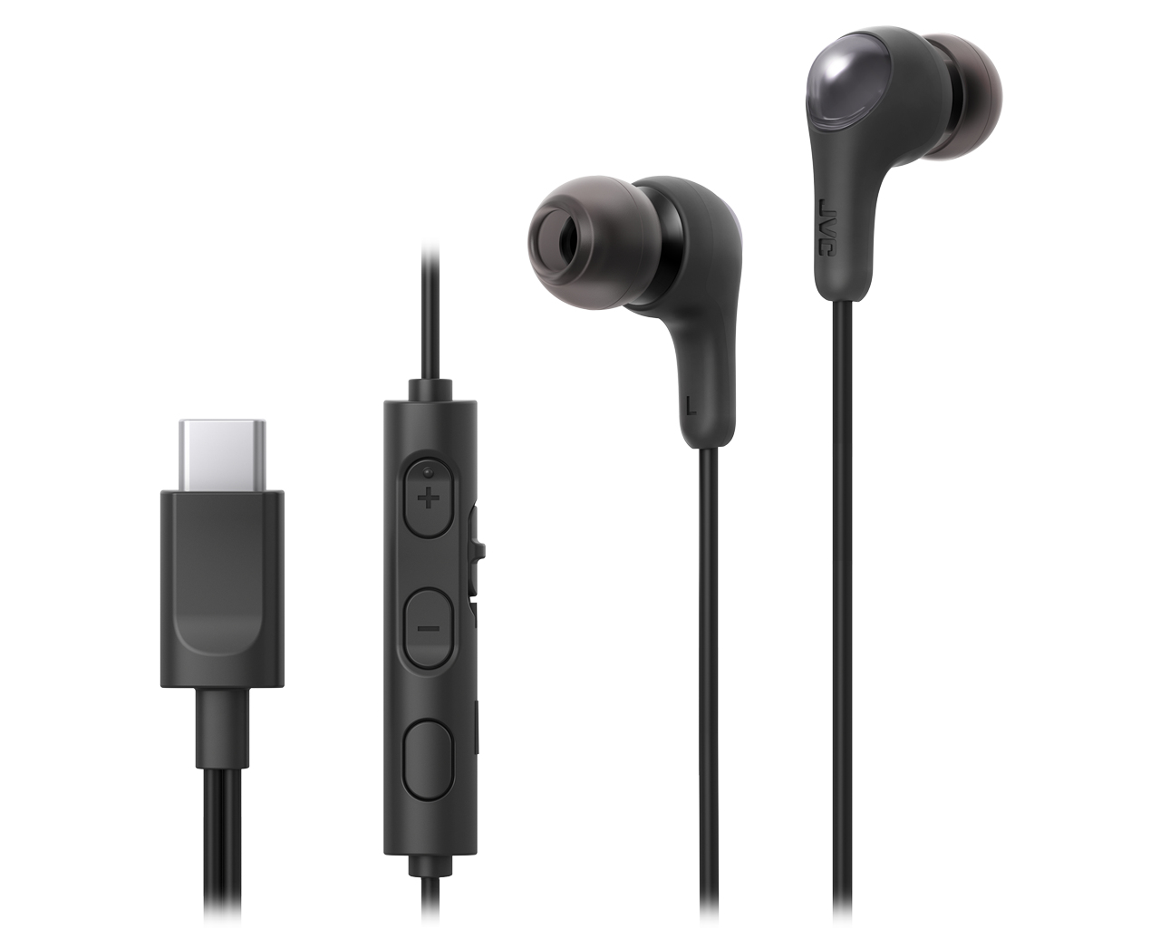 HA-FR9UC Auriculares Alámbrico Dentro de oído Llamadas/Música USB Tipo C Negro