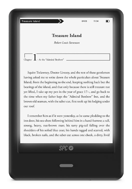 Dickens Light 2 Pro lectore de e-book Pantalla táctil 8 GB Negro
