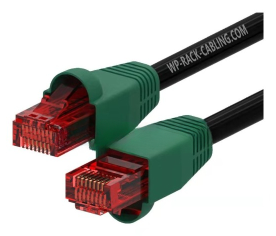 WPC-PAT-6U030BL-O cable de red Negro, Verde, Rojo 3 m Cat6 U/UTP (UTP)