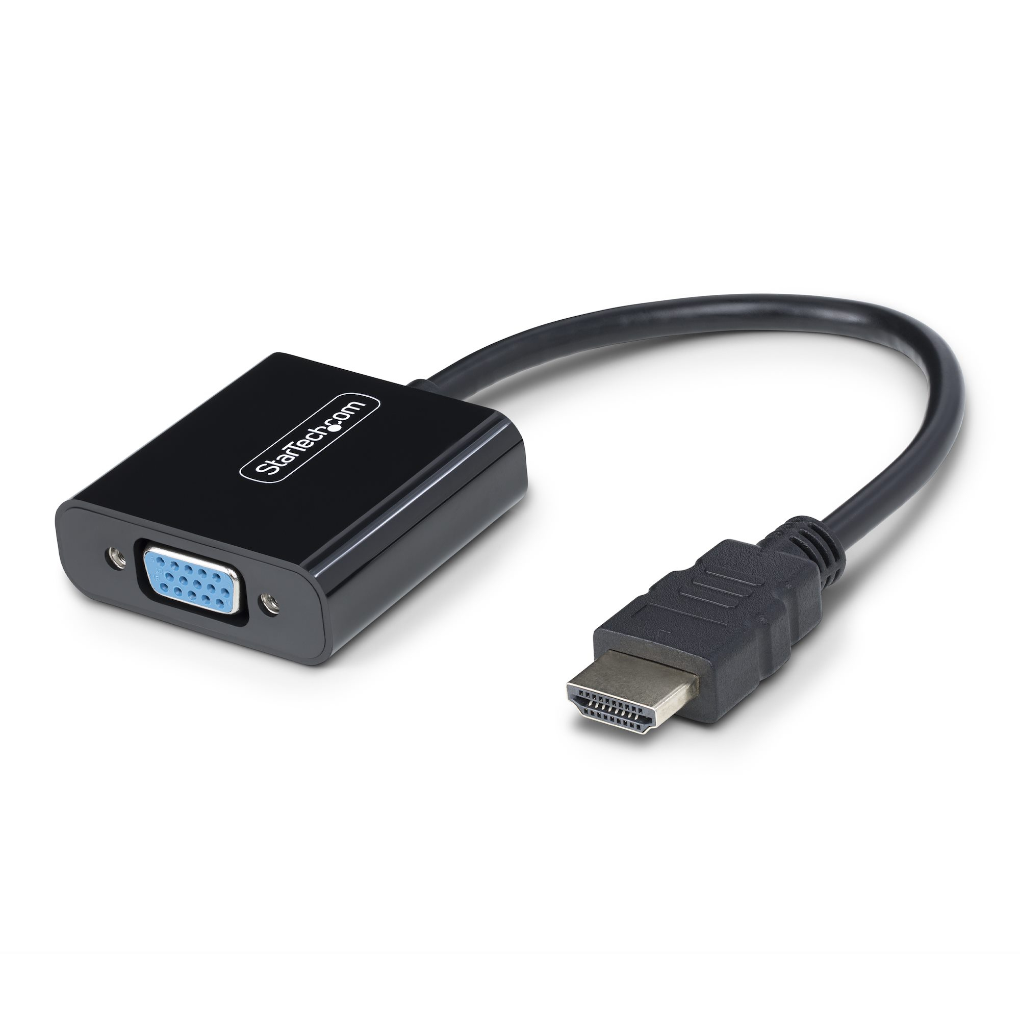Adaptador HDMI a VGA - Conversor Activo HDMI a VGA - Conversor Activo de Vídeo para Ordenador de Sobremesa o Portátil - 1920x1080 - 1080p