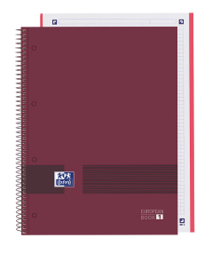 400159030 cuaderno y block A4+ 80 hojas Borgoña