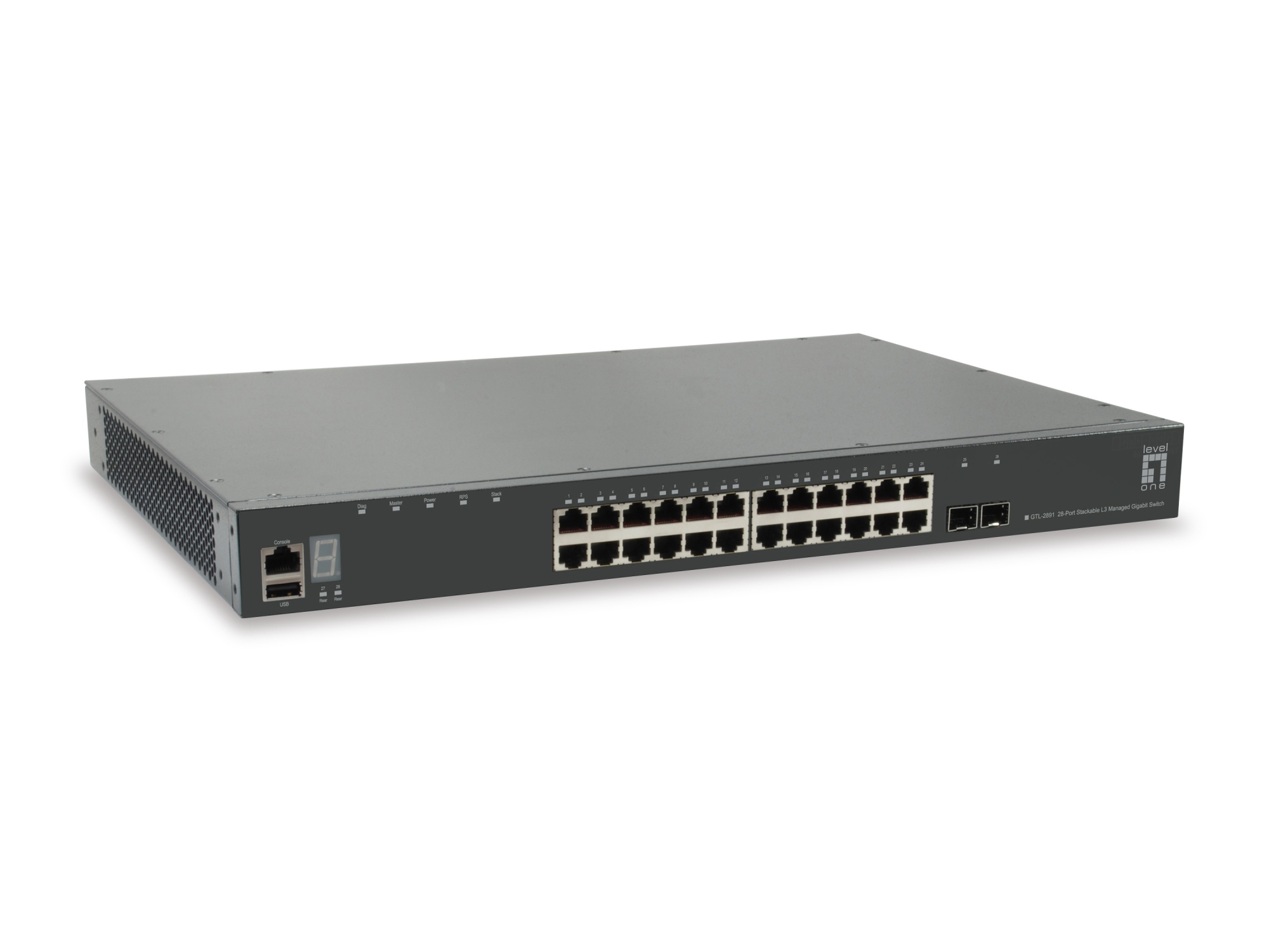 GTL-2891 switch Gestionado L3 Gigabit Ethernet (10/100/1000) Gris