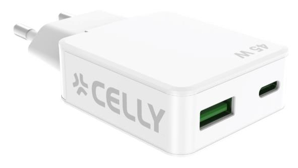 SLIMTC1C1A45WWH cargador de dispositivo móvil Portátil, Smartphone, Tableta Blanco Corriente alterna Carga rápida Interior