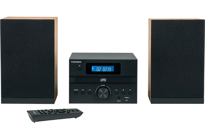 MIC122BT Microcadena de música para uso doméstico 10 W Negro, Plata