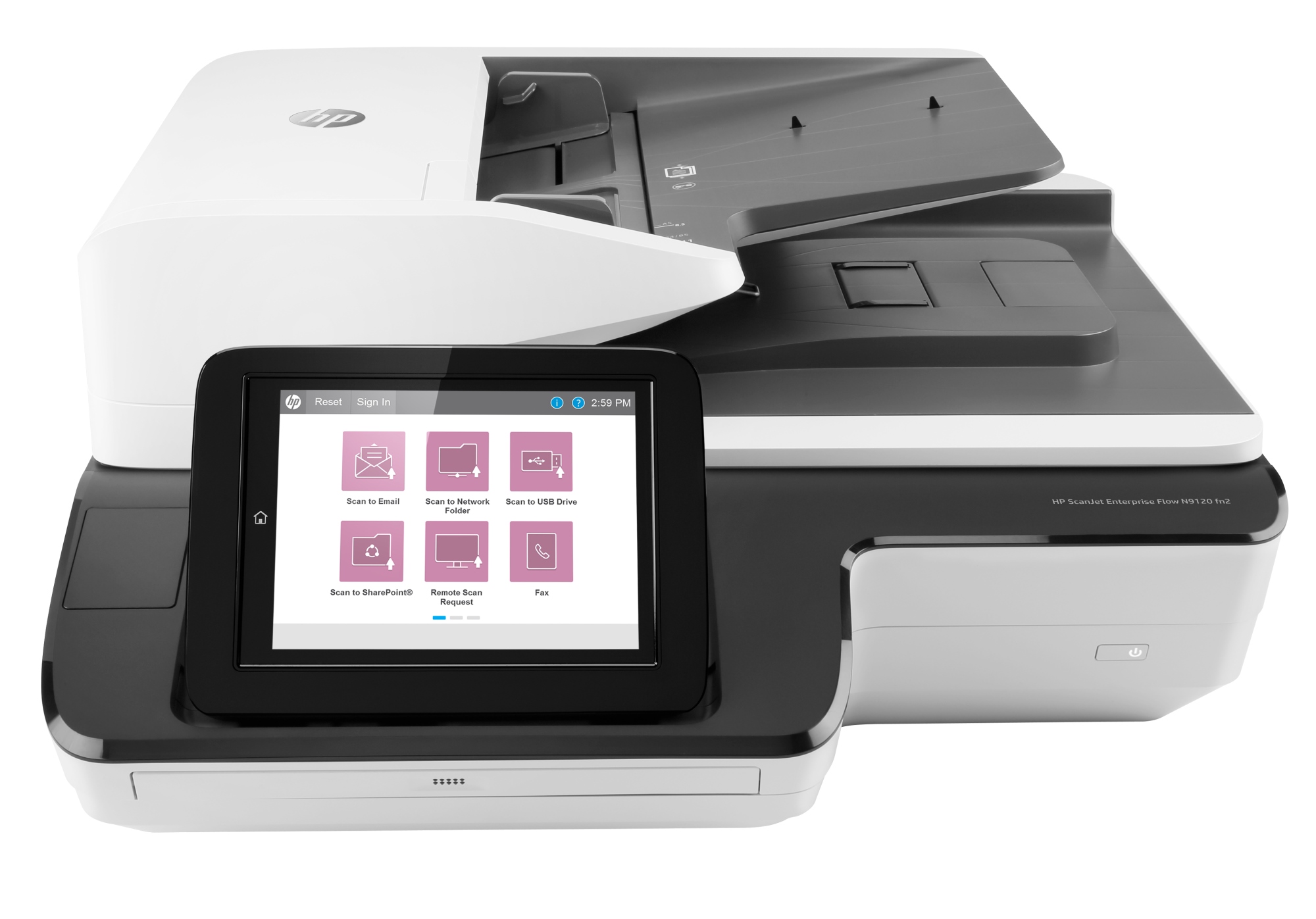 ScanJet Enterprise Flow N9120 fn2 Escáner de cama plana 600 x 600 DPI A3 Negro, Blanco