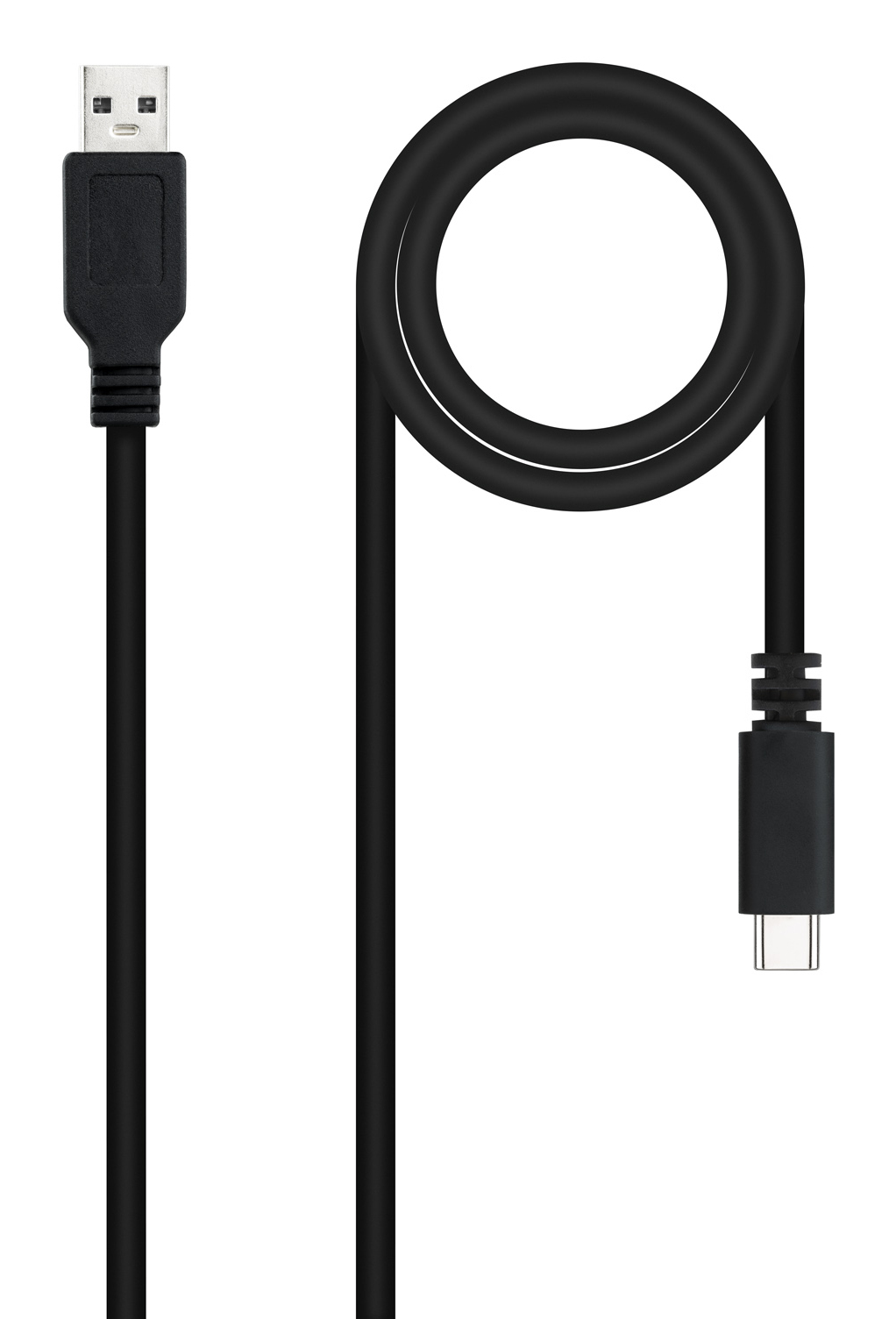 USB 2.0, 2m cable USB USB C 2 x USB A Negro