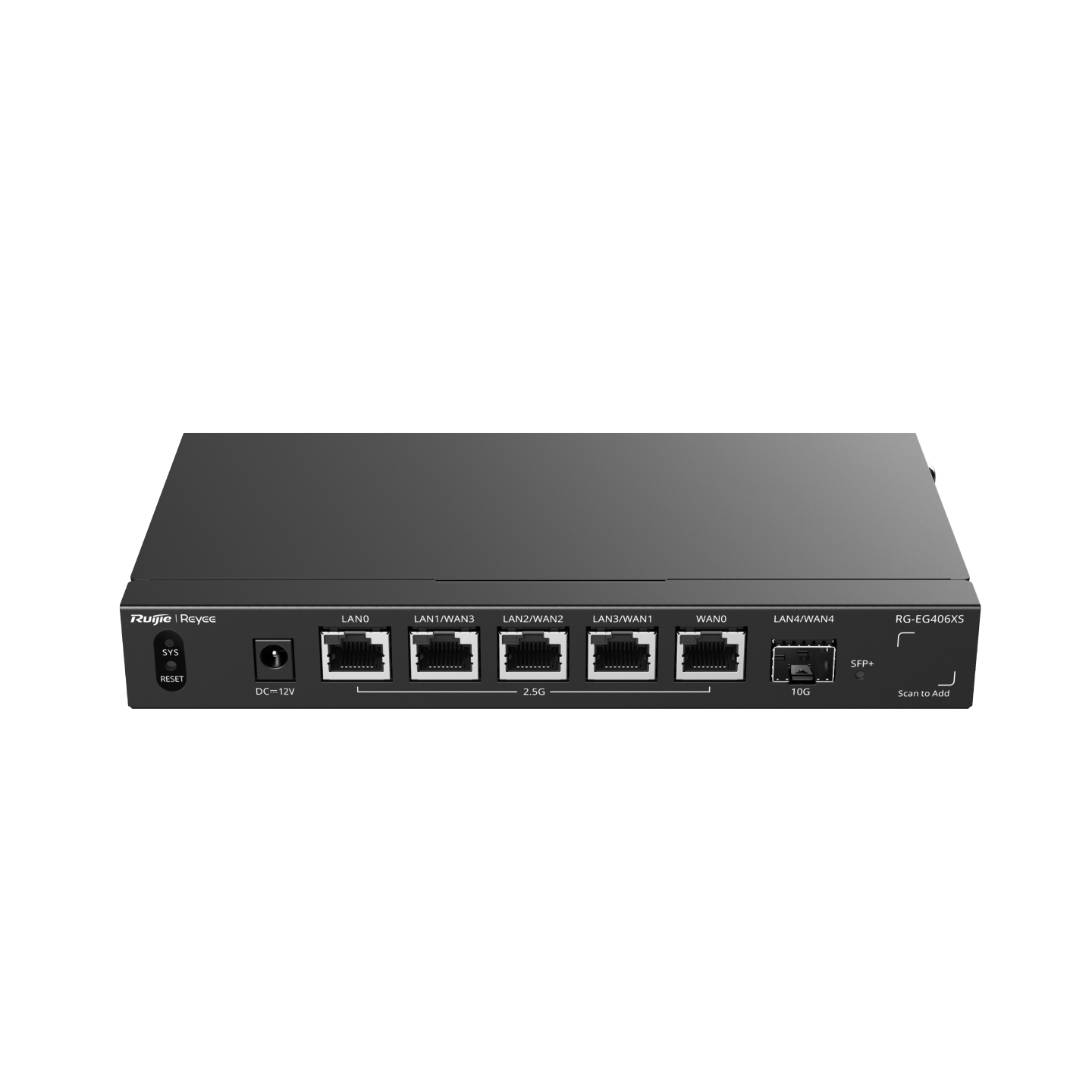 RG-EG406XS router 2.5 Gigabit Ethernet, 10 Gigabit Ethernet Negro