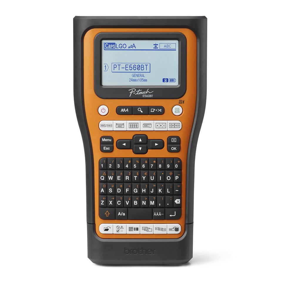 PTE560BTVPQL1 impresora de etiquetas Transferencia térmica 180 x 180 DPI 20 mm/s Inalámbrico y alámbrico HSE/TZe Bluetooth QWERTY