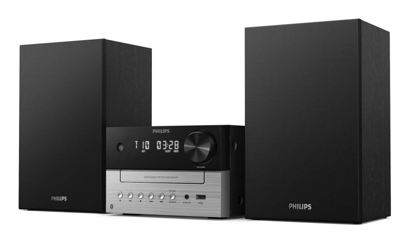 TAM3205M2 sistema de audio para el hogar Microcadena de música para uso doméstico 20 W Negro, Plata