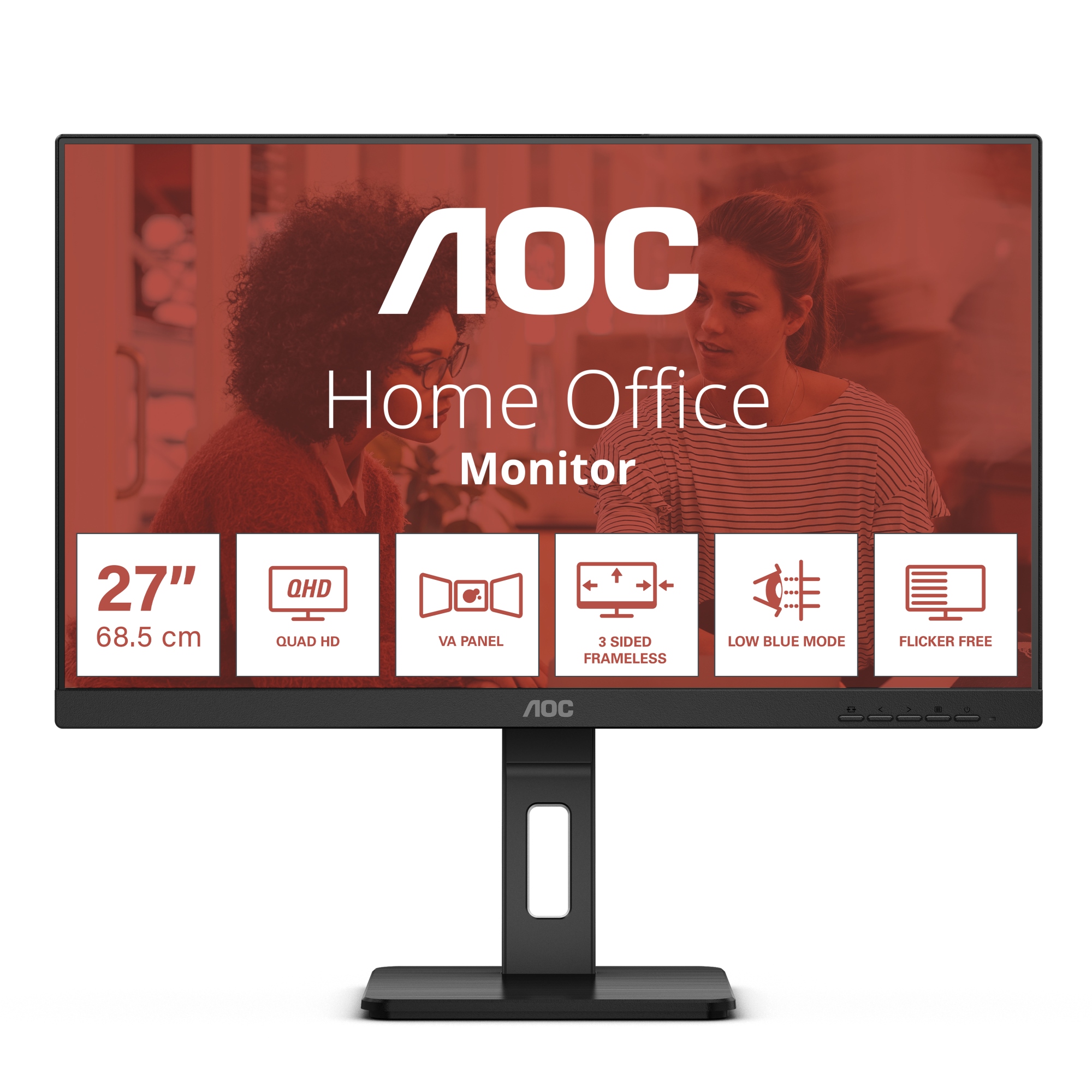 Q27E3UMF pantalla para PC 68,6 cm (27") 2560 x 1440 Pixeles Quad HD Negro