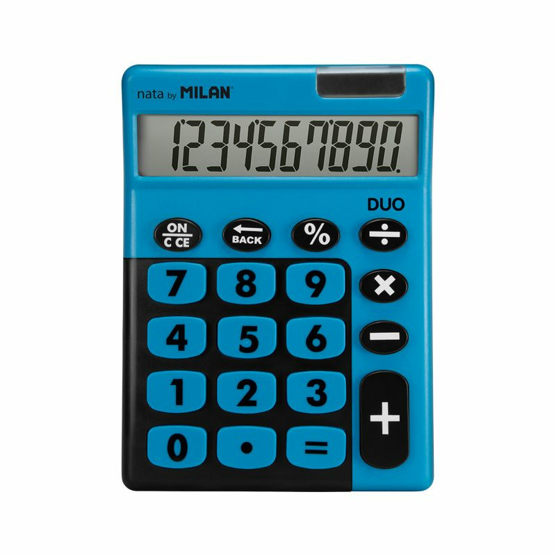 Duo calculadora Escritorio Calculadora básica Azul