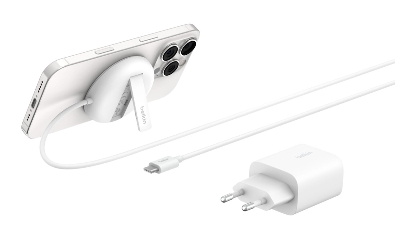 WIA011kqWH Auriculares, Smartphone Blanco USB Cargador inalámbrico Carga rápida Interior