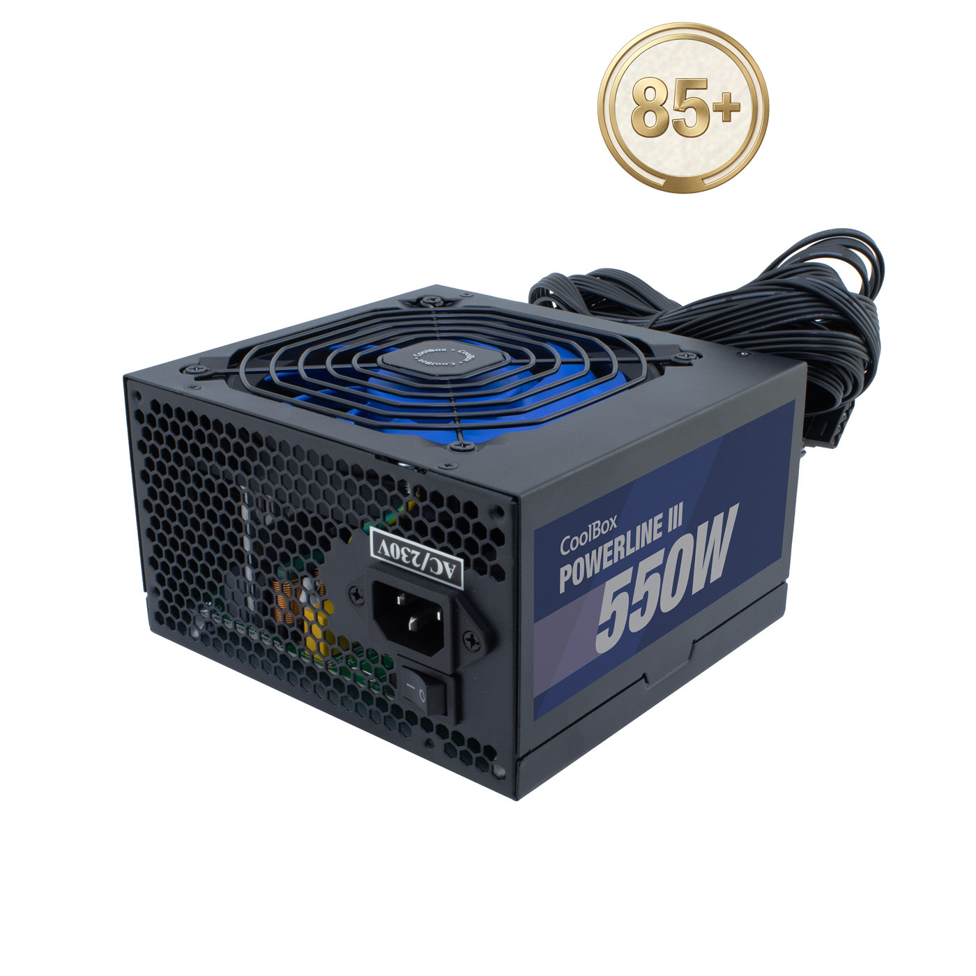 FUENTE DE ALIMENTACION ATX POWERLINE III 550W 85%EFI