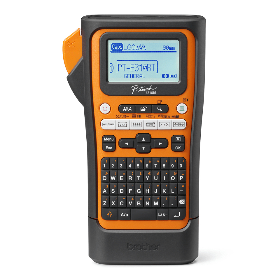 PT-E310BTVP impresora de etiquetas Transferencia térmica 180 x 180 DPI 20 mm/s Inalámbrico y alámbrico HSE/TZe Bluetooth QWERTY