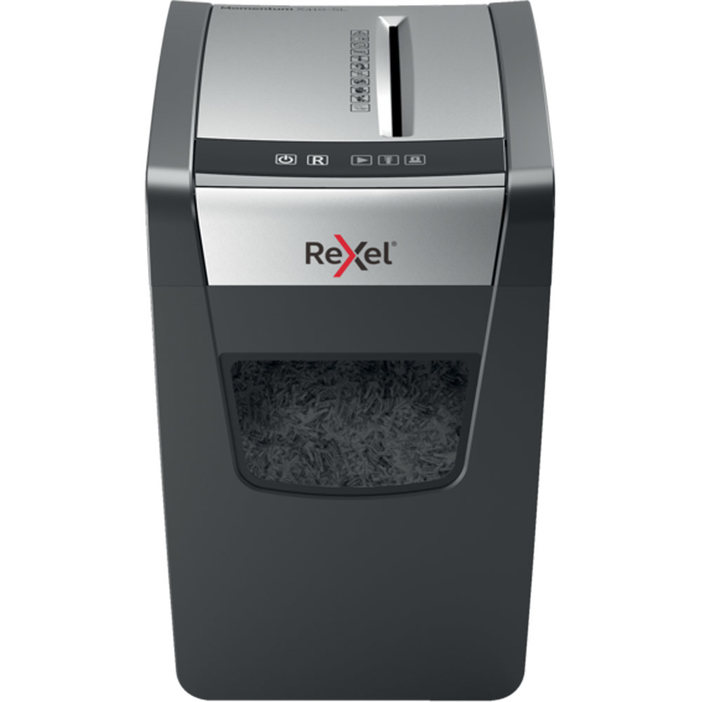 Momentum X410-SL triturador de papel Corte cruzado 62 dB Negro, Gris