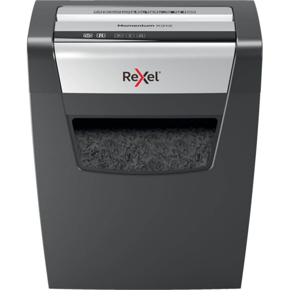 Momentum X312 triturador de papel Corte en partículas 62 dB Negro, Gris