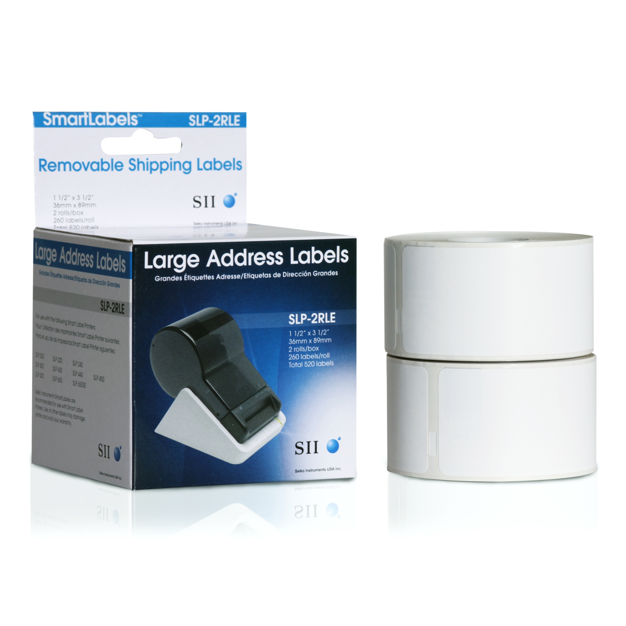 SLP-2RLE Blanco Etiqueta para impresora autoadhesiva