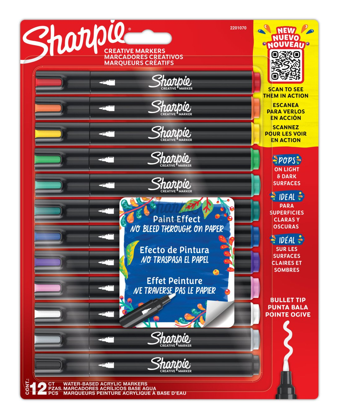 Establece marcadores ACRÍLICOS creativos - 12 piezas