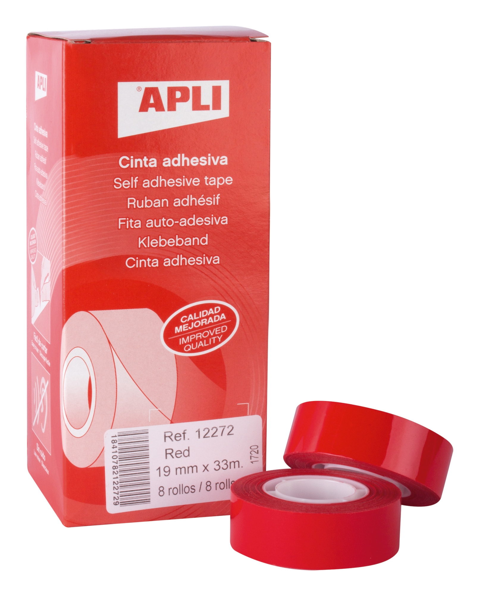 12272 cinta adhesiva 33 m Rojo 1 pieza(s)