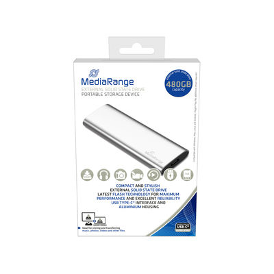 MR1102 unidad externa de estado sólido 480 GB USB Tipo C 3.2 Gen 2 (3.1 Gen 2) Plata