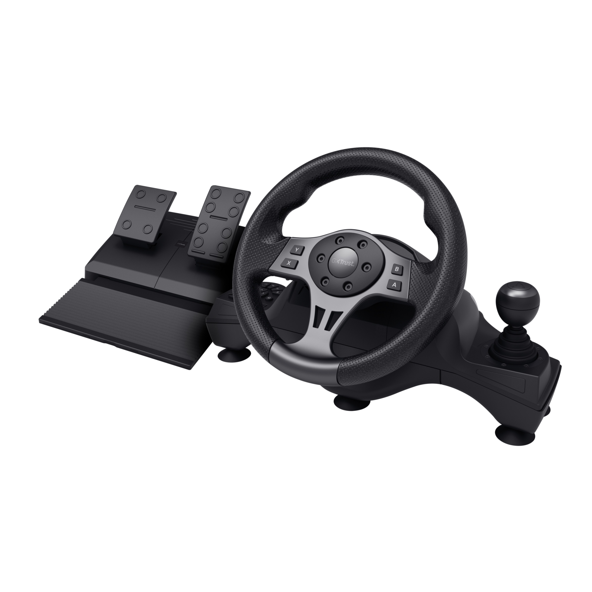 GXT 289 Movi Negro USB Volante + Pedales Nintendo Switch, PlayStation 4, Xbox One S, Xbox One X, Xbox Series S, Xbox Series X