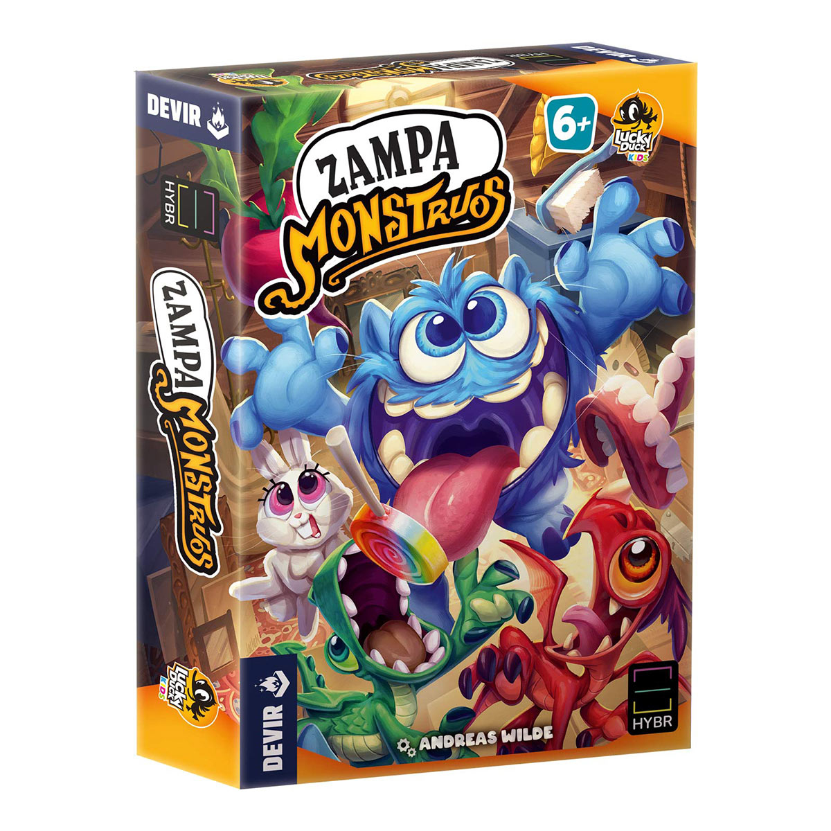 BGZAMSP juego de tablero Zampa Monstruos 20 min Juego De Cartas Familia