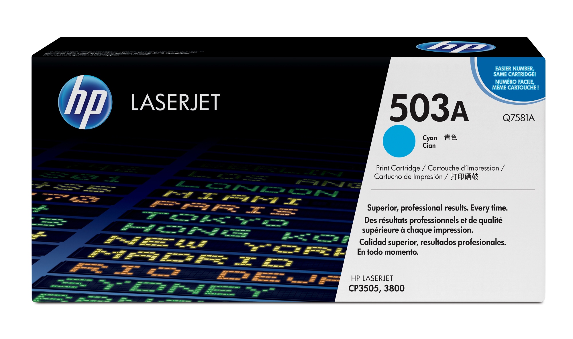 Cartucho de tóner original LaserJet 503A cian