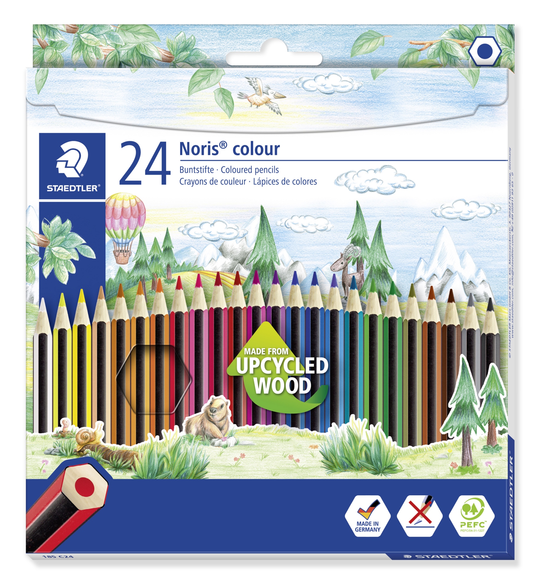 Noris colour 185 Multicolor 24 pieza(s)
