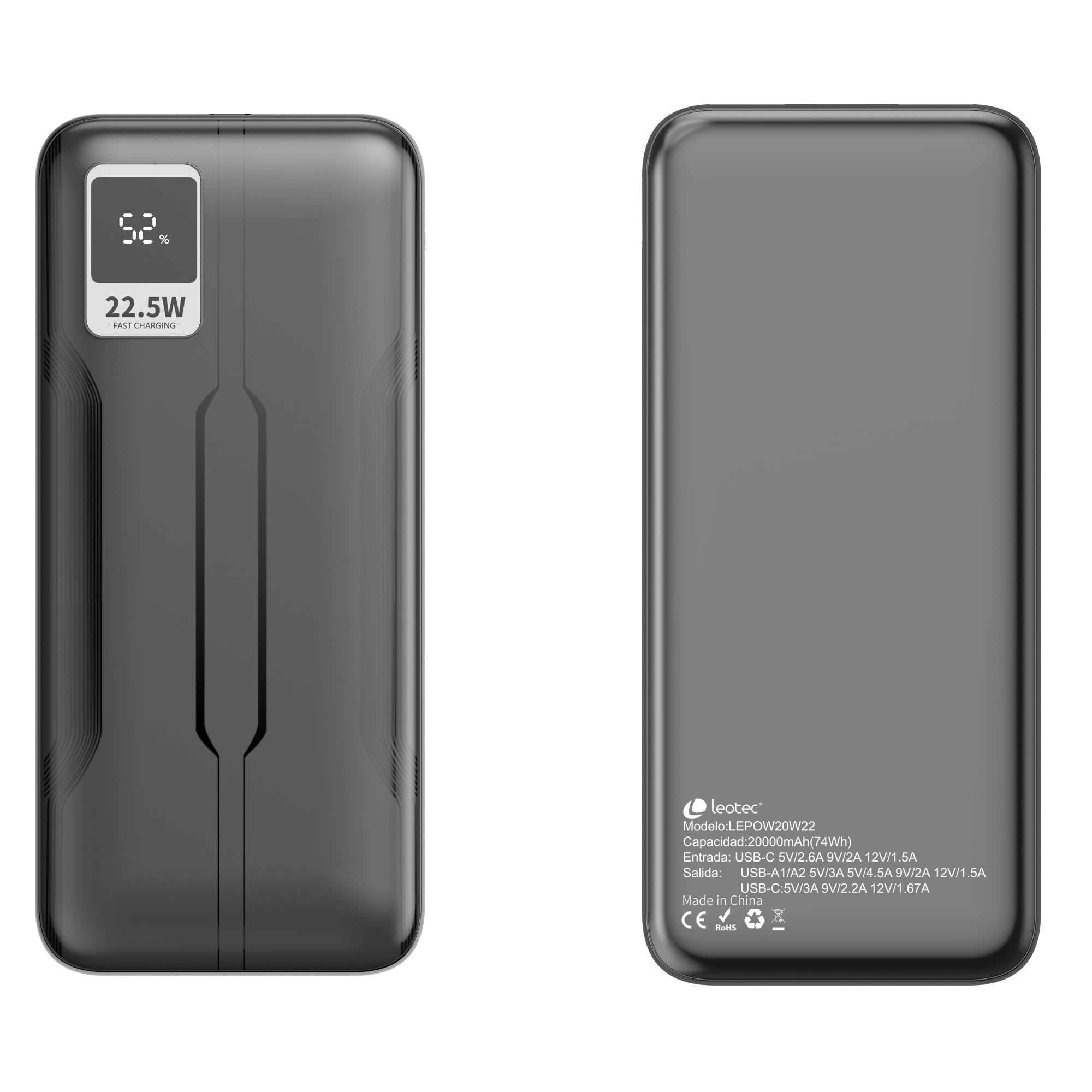 Powerbank 20.000mAh 22.5W