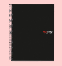 MR47142 cuaderno y block A5 150 hojas Negro