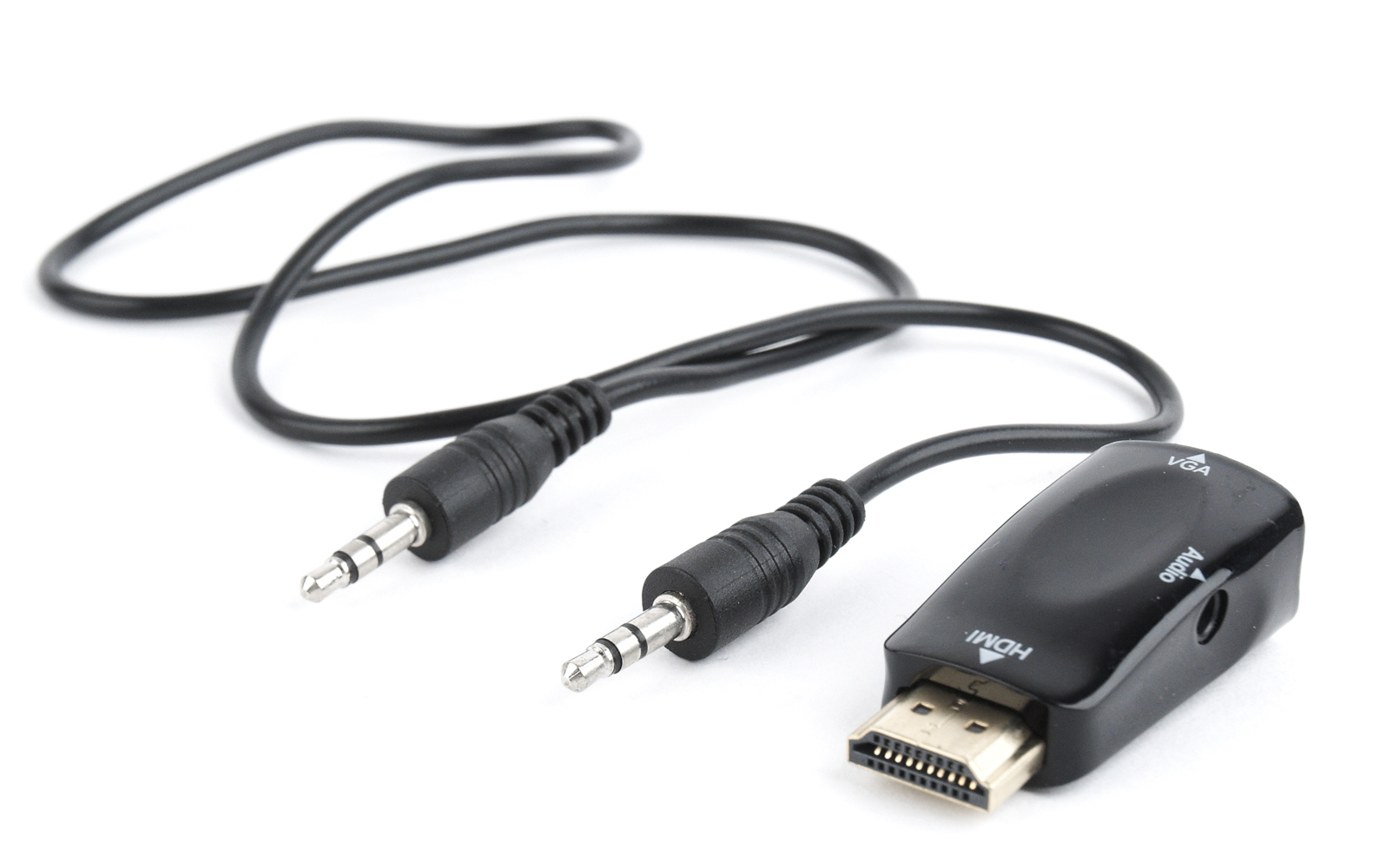 A-HDMI-VGA-02 cambiador de género para cable VGA (D-Sub) Negro