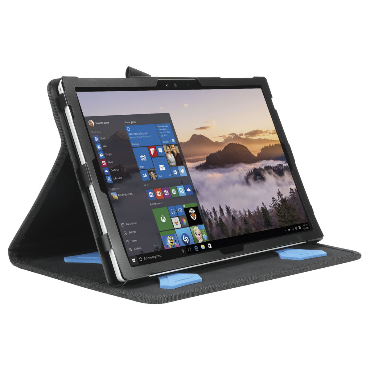 051004 funda para tablet 31,2 cm (12.3") Folio Negro