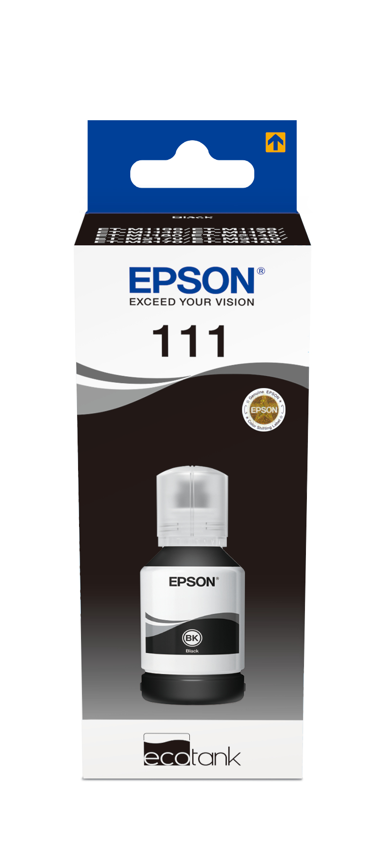 Botella de tinta negra pigmentada EcoTank 111