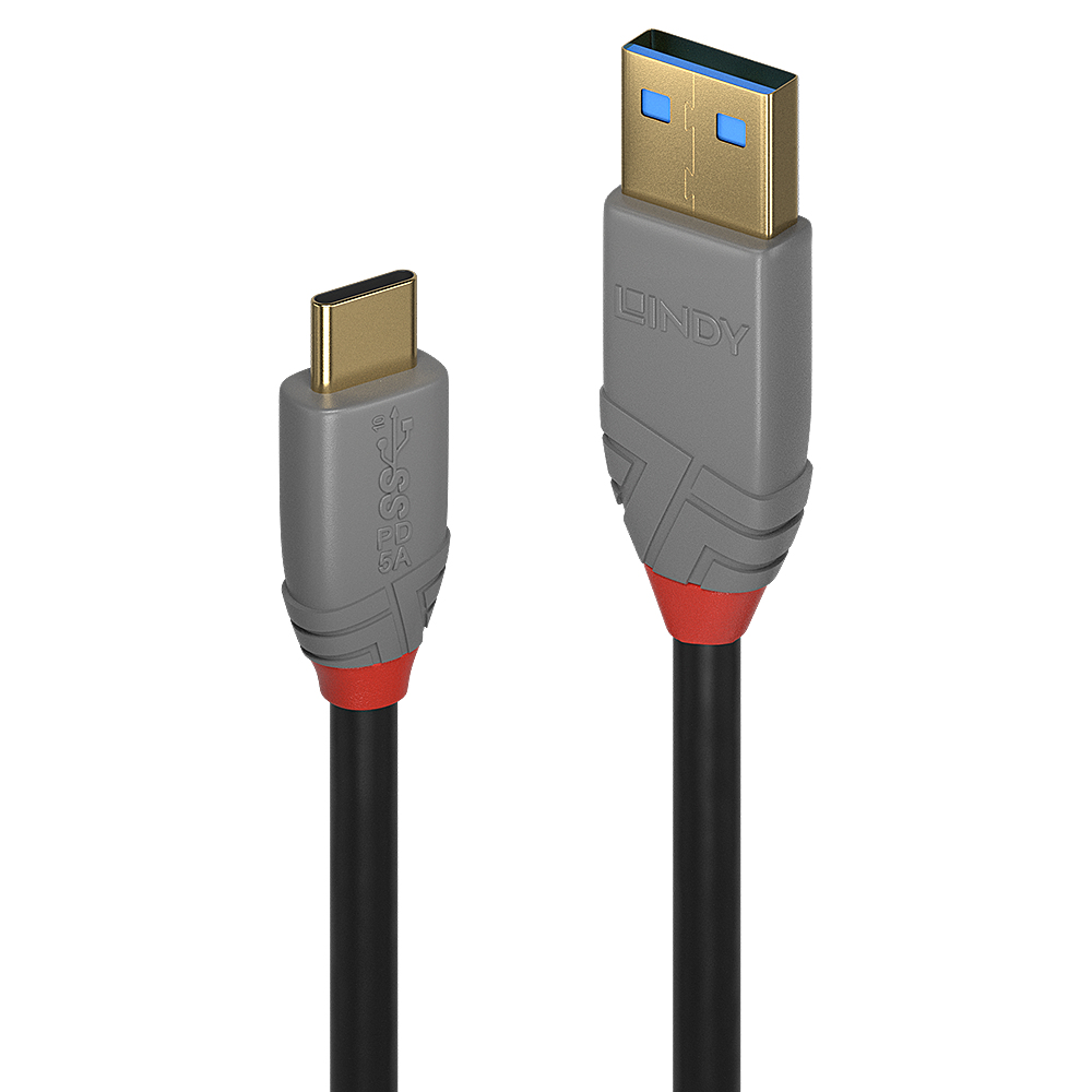 36911 cable USB 1 m USB C USB A Negro, Gris