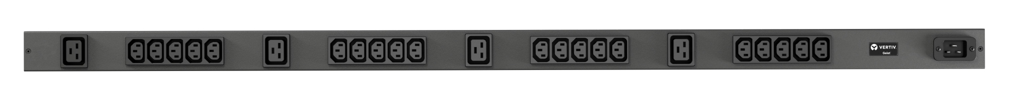 Geist rPDU, basic, 0U, input C20 230V 16A, outputs (20)C13 | (4)C19 unidad de distribución de energía (PDU) 24 salidas AC Negro