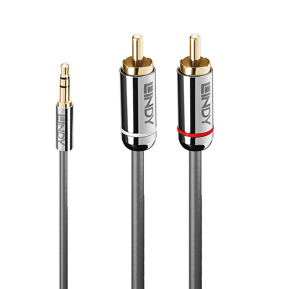 35333 cable de audio 1 m 3,5mm 2 x RCA Antracita