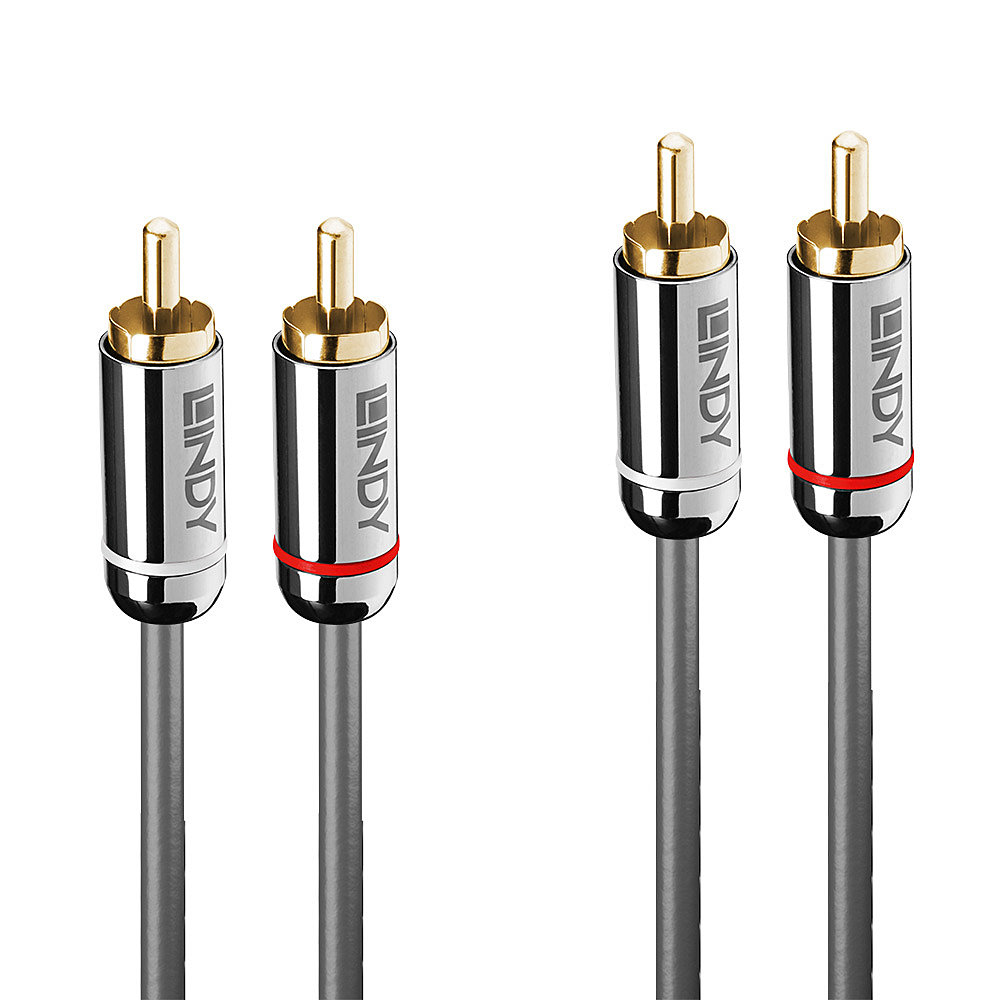 35345 cable de audio 1 m 2 x RCA Antracita