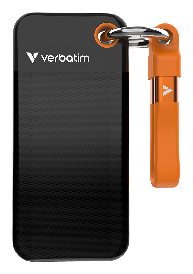 Pocket SSD 2 TB USB Tipo C 3.2 Gen 2 (3.1 Gen 2) Negro, Naranja