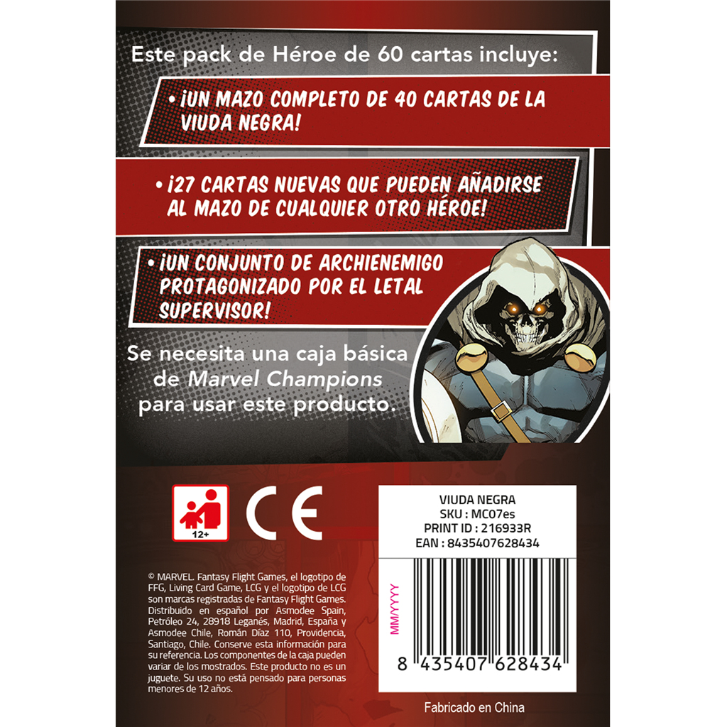 Viuda Negra 90 min Juego De Cartas