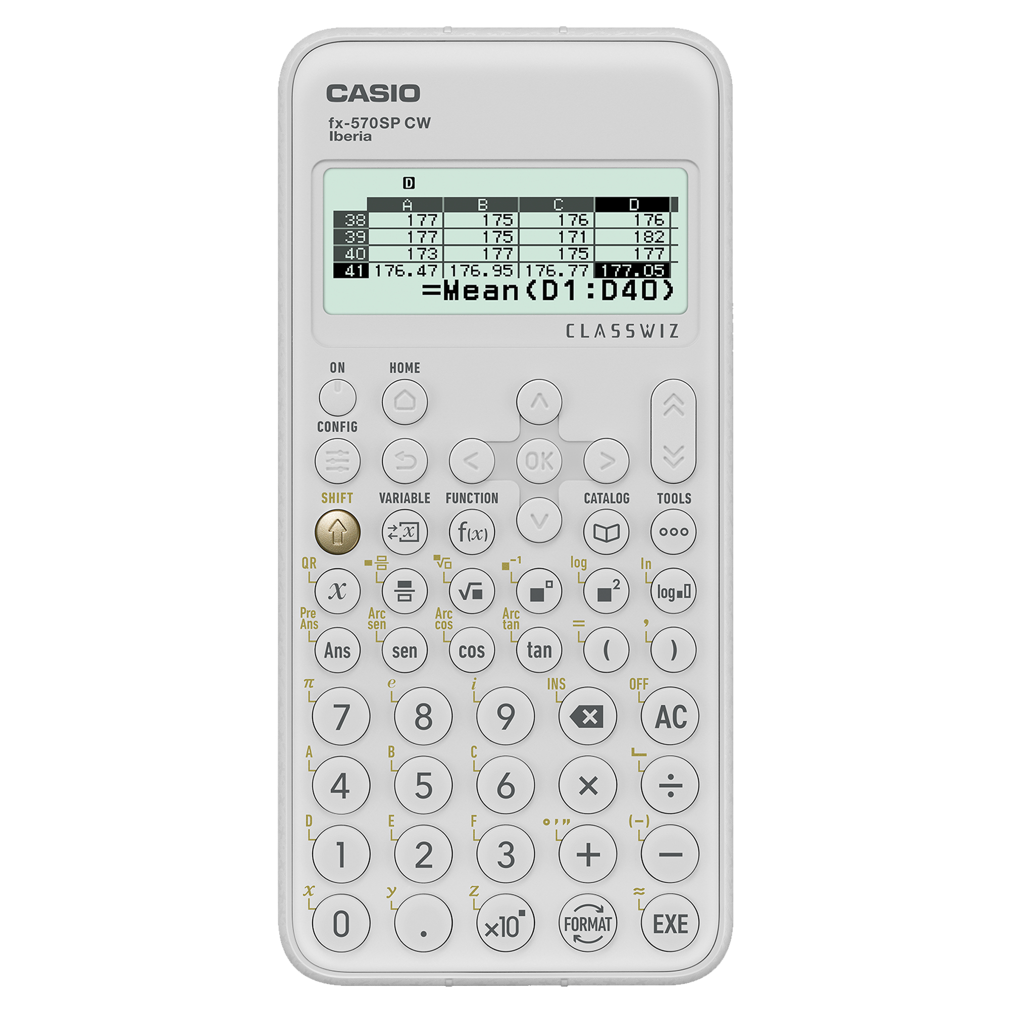fx-570SP CW calculadora Escritorio Calculadora básica Blanco