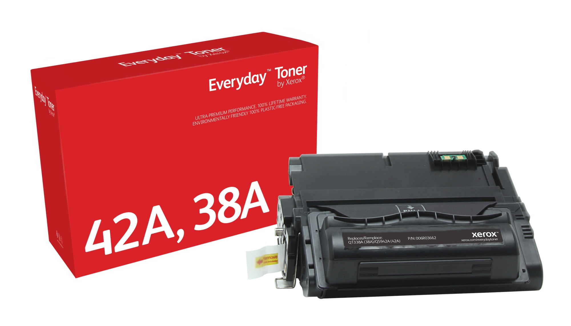 Everyday Toner Everyday Negro di Xerox compatibile con HP 38A (Q5942A/ Q1338A), Capacidad estándar