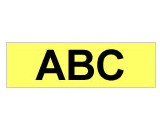 Gloss Laminated Labelling Tape - 24mm, Black/Yellow cinta para impresora de etiquetas TZ