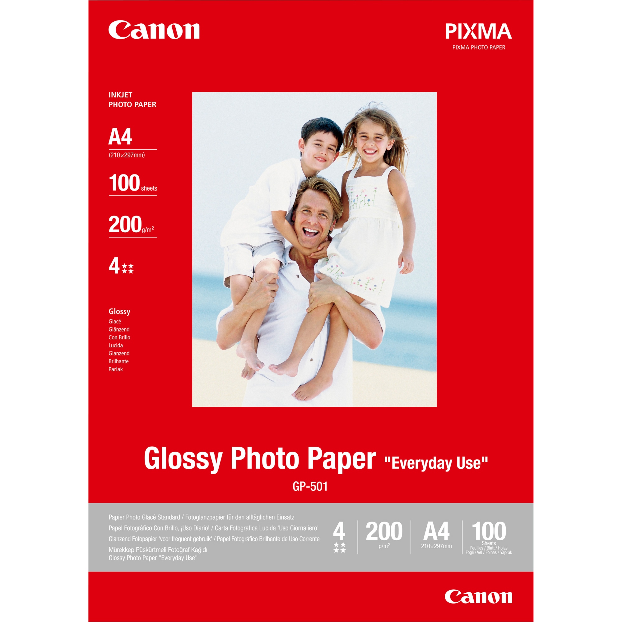 0775B001 papel fotográfico A4 Brillo