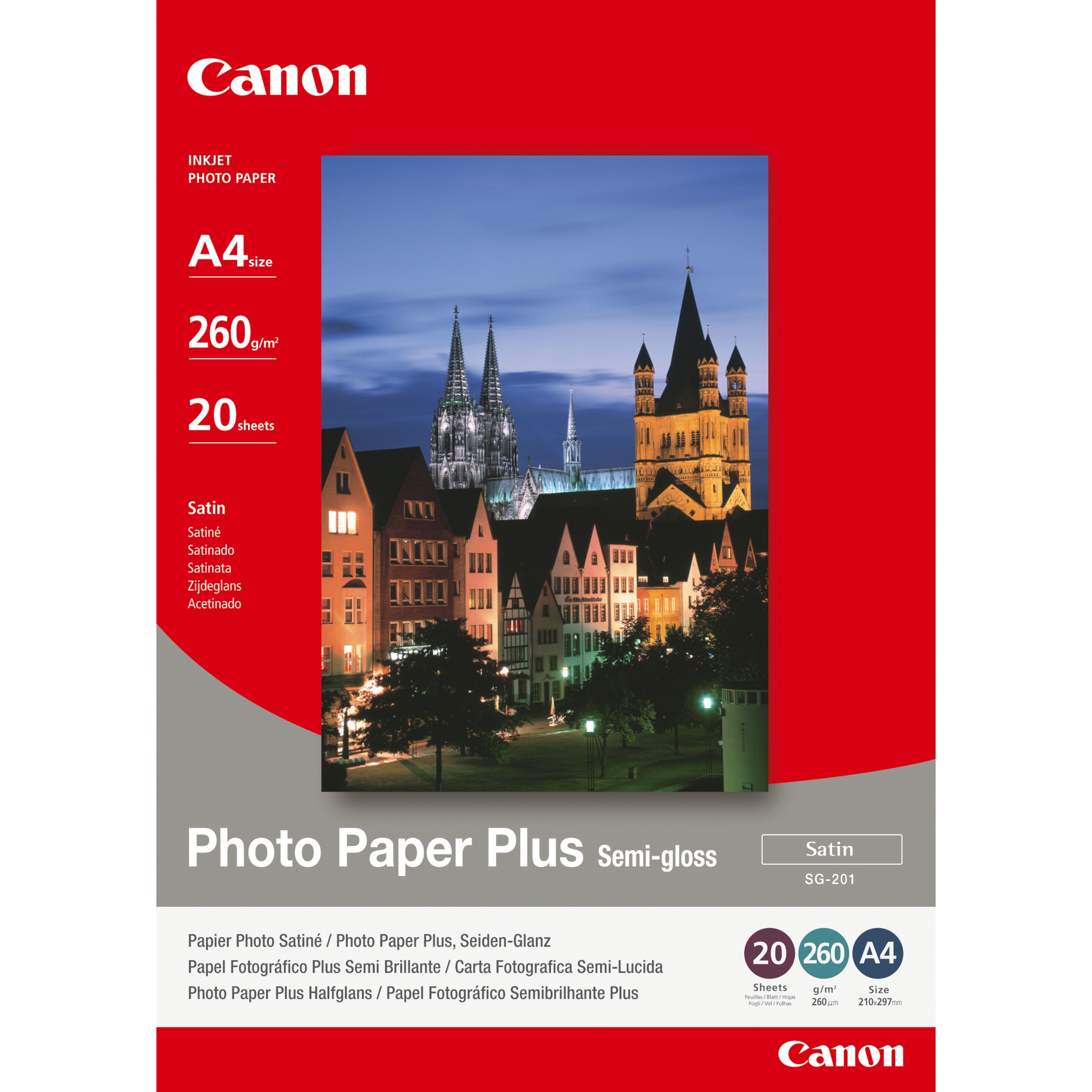 1686B021 papel fotográfico A4 Satén