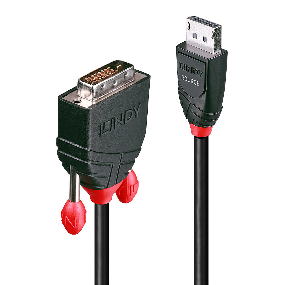 41491 adaptador de cable de vídeo 2 m DisplayPort DVI-D Negro