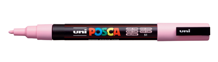 POSCA PC-3M Rosa claro 186519 Pack 6 Unid