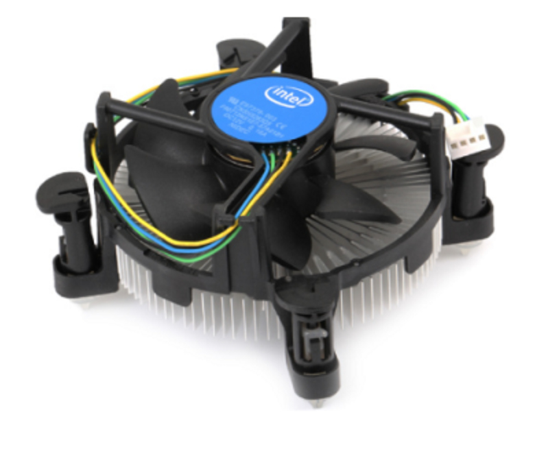E97379-003 sistema de refrigeración para ordenador Procesador Refrigerador de aire Aluminio, Negro