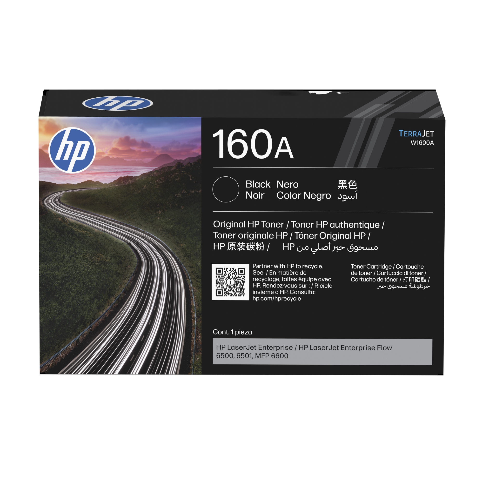 Cartucho de Tóner Original LaserJet 160A negro